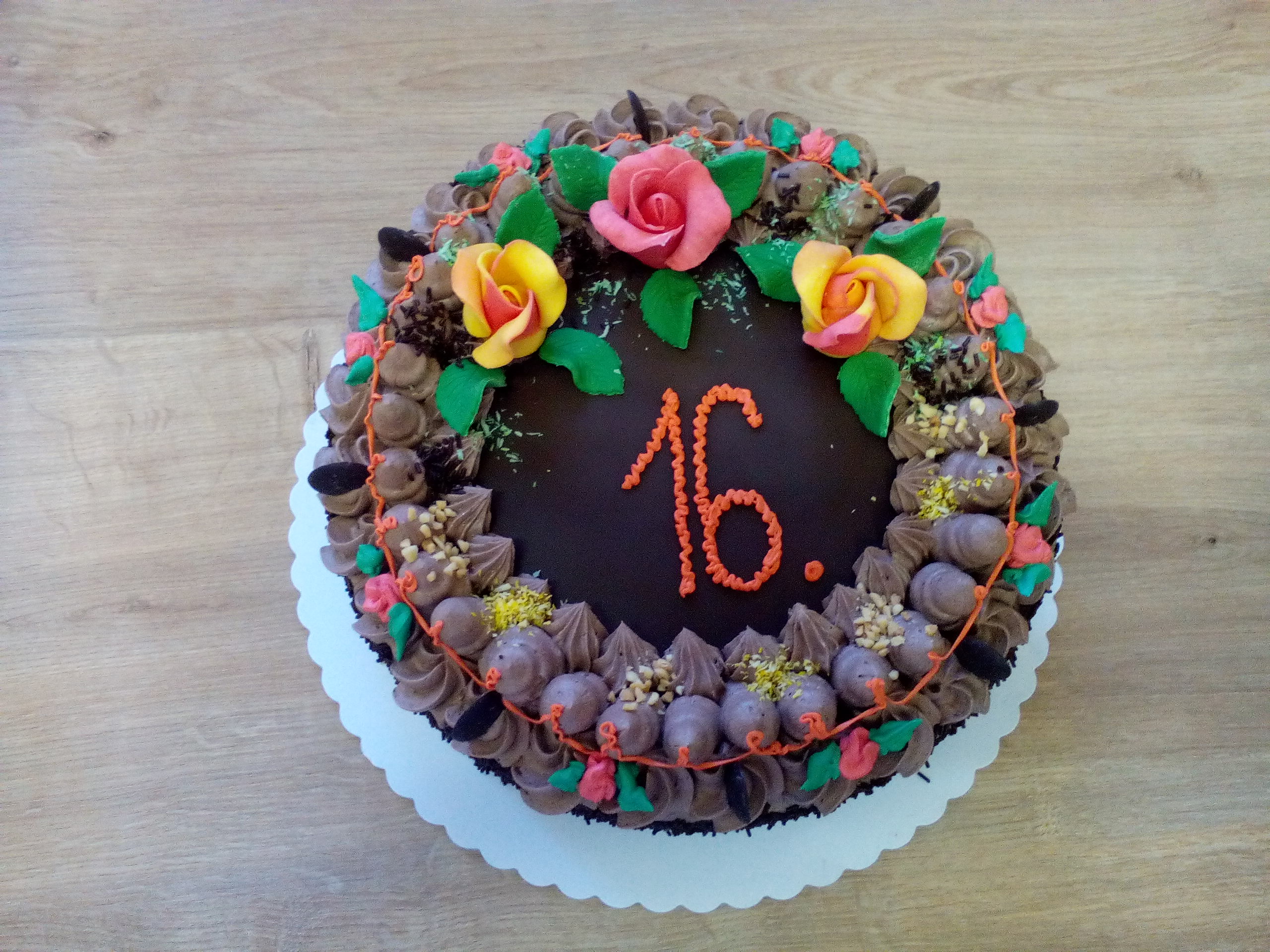 kulatý dort 16
